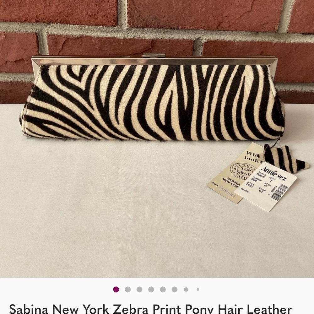 ISO Sabina Zebra Print Clutch
